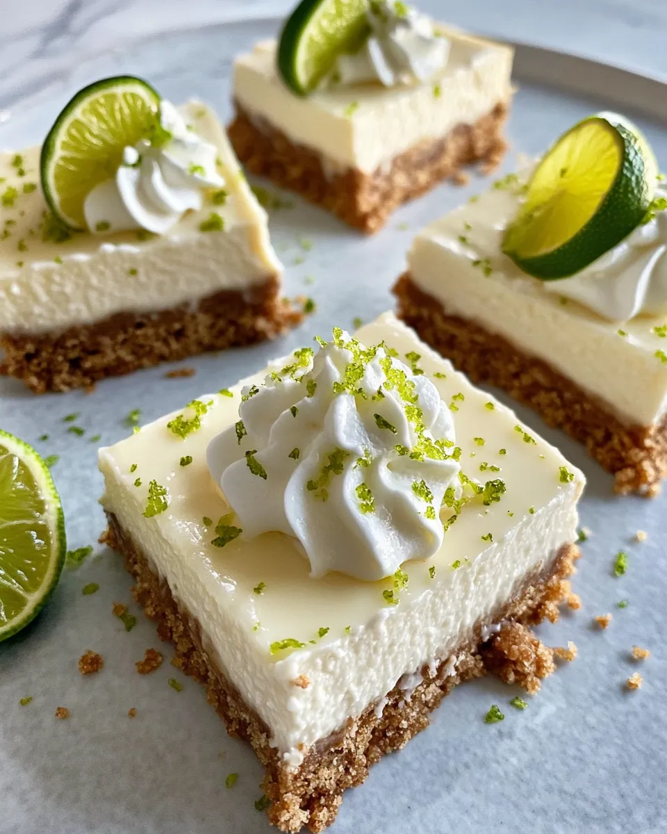Classic Key Lime Pie Cheesecake Bars image