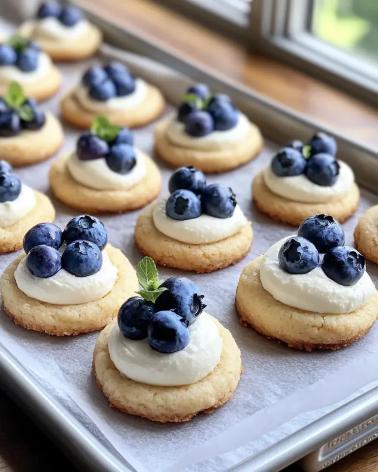 Homemade Lemon Blueberry Cheesecake Thumbprint Cookies photo