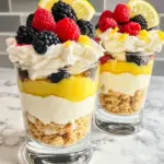 Homemade Lemon Cheesecake Mousse Parfaits photo