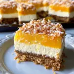 Homemade Mango Coconut Cheesecake Bars photo
