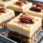 Homemade Maple Pecan Cheesecake Squares photo