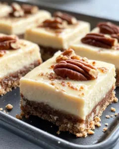 Homemade Maple Pecan Cheesecake Squares photo