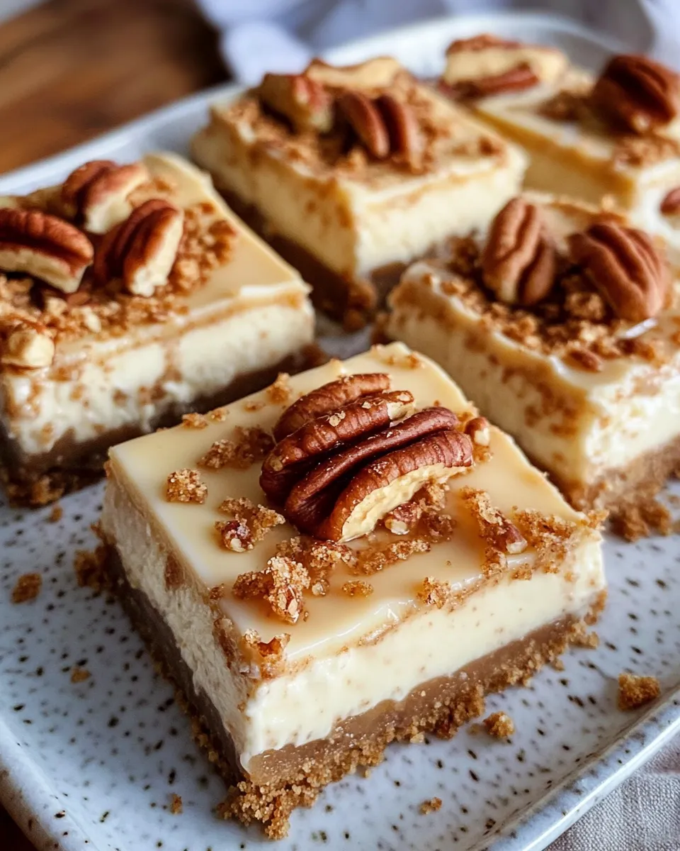 Easy Maple Pecan Cheesecake Squares dish photo