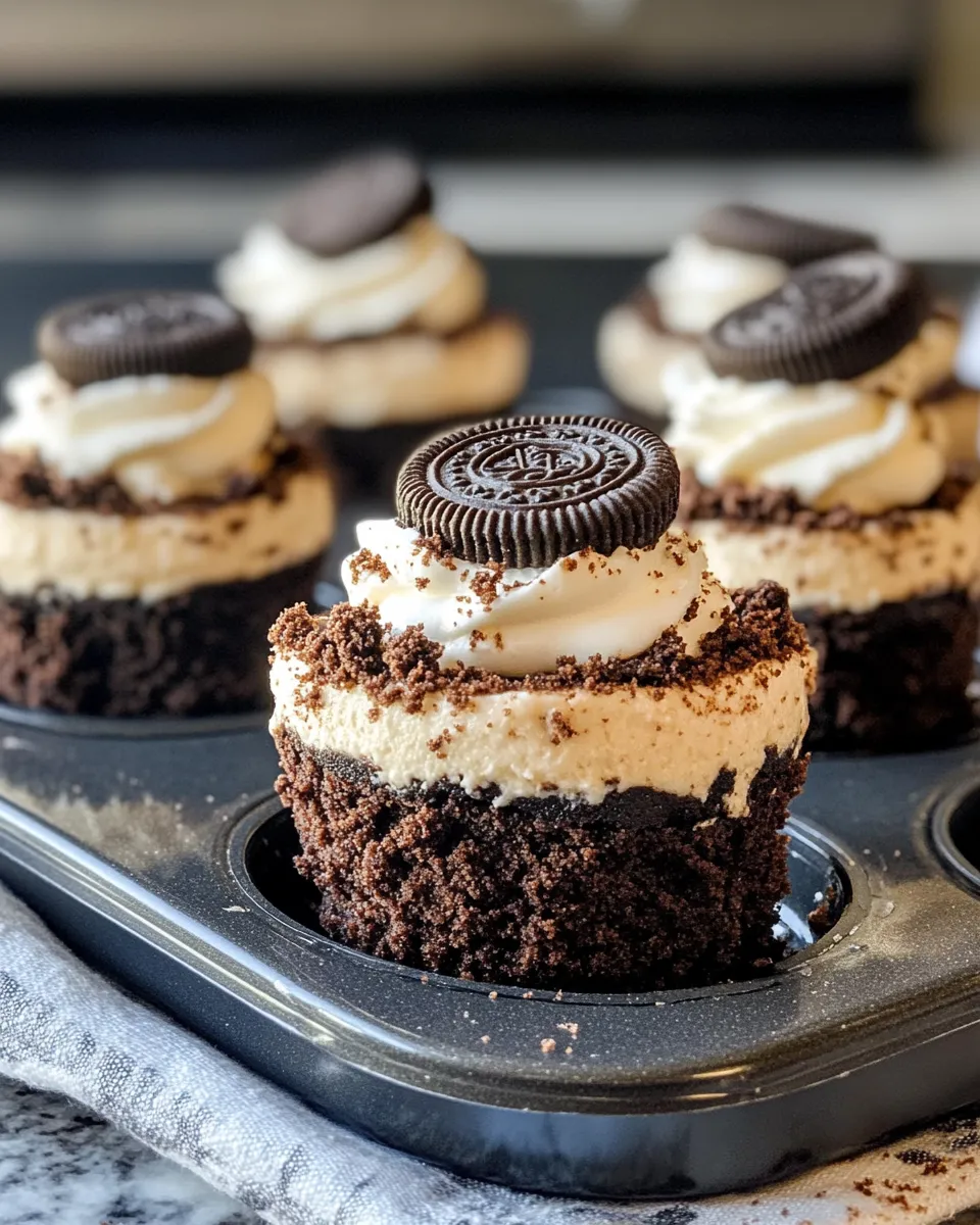 Delicious Mocha Oreo Cheesecake Bites food shot