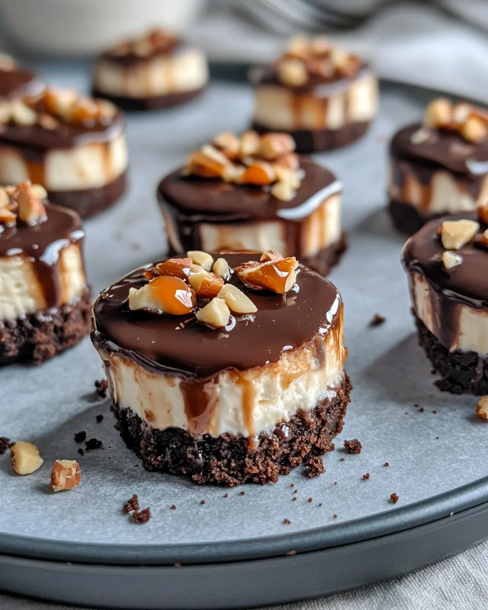 Homemade No-Bake Chocolate Caramel Cheesecake Bites photo