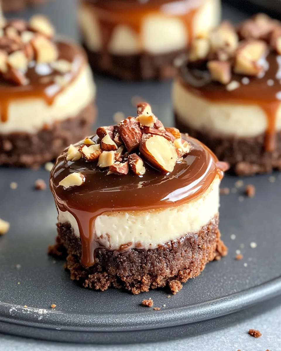Easy No-Bake Chocolate Caramel Cheesecake Bites recipe photo