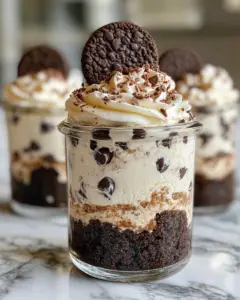 Delicious No-Bake Cookies & Cream Pie Jars photo