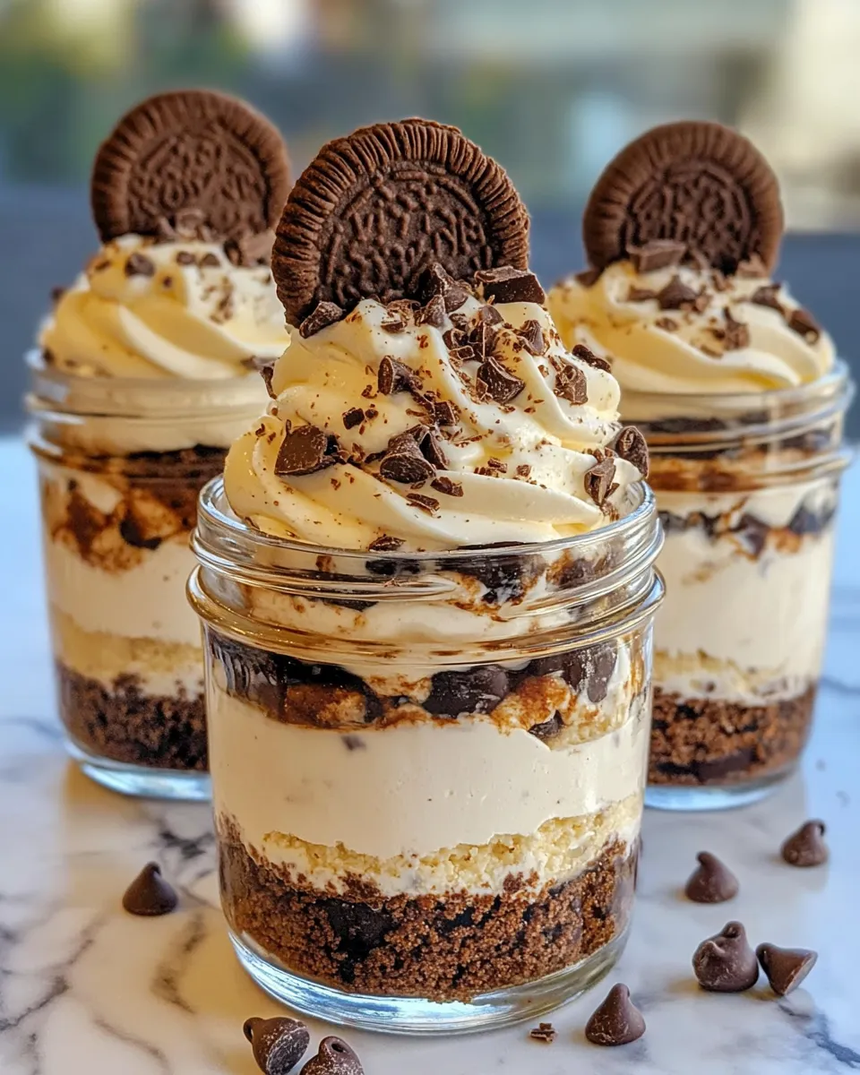 Homemade No-Bake Cookies & Cream Pie Jars picture