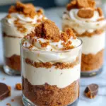 Homemade No-Bake Lotus Biscoff Cheesecake Dome Cups photo