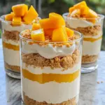 Homemade No-Bake Mango Cheesecake Pots photo