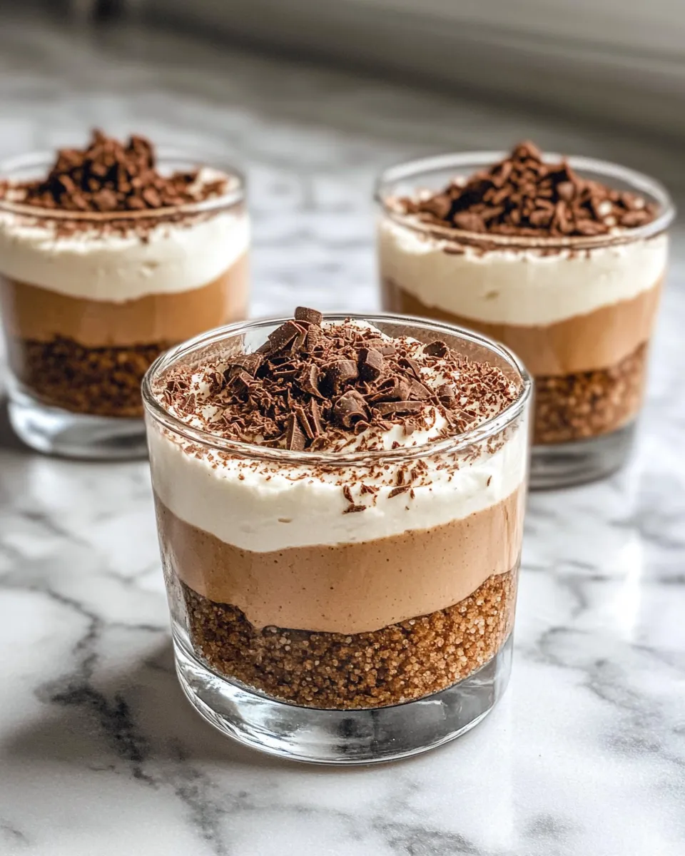 Homemade No-Bake Mocha Mousse Cheesecake Cups photo
