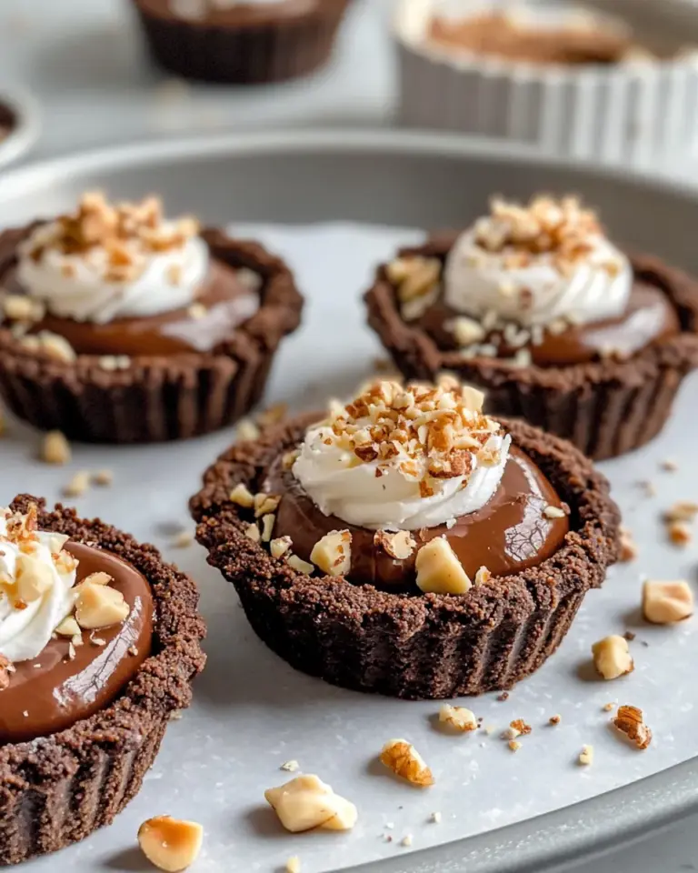 Delicious No-Bake Nutella Hazelnut Tartlets recipe photo