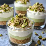 Homemade No-Bake Pistachio Cheesecake Cups photo