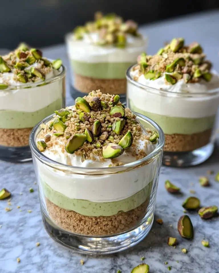 Homemade No-Bake Pistachio Cheesecake Cups photo
