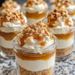 Homemade No-Bake Salted Caramel Cheesecake Jars photo