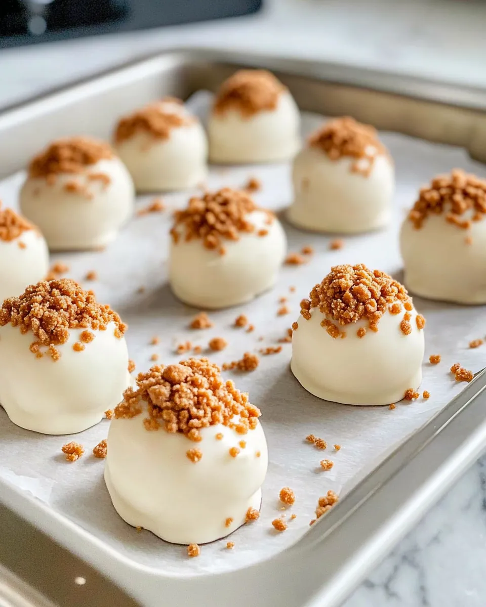 Classic No-Bake White Chocolate Biscoff Truffles image