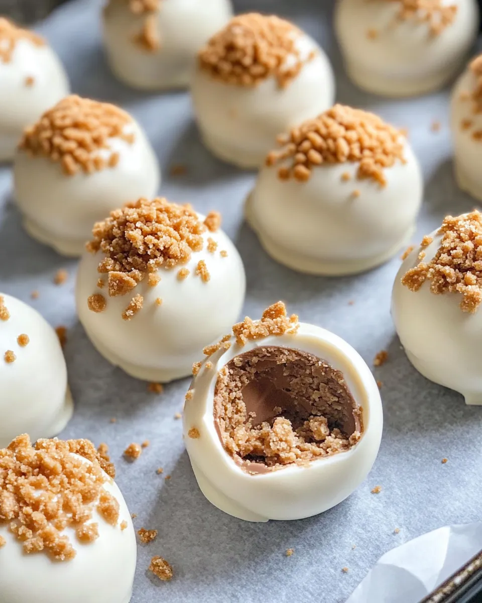 Easy No-Bake White Chocolate Biscoff Truffles recipe photo