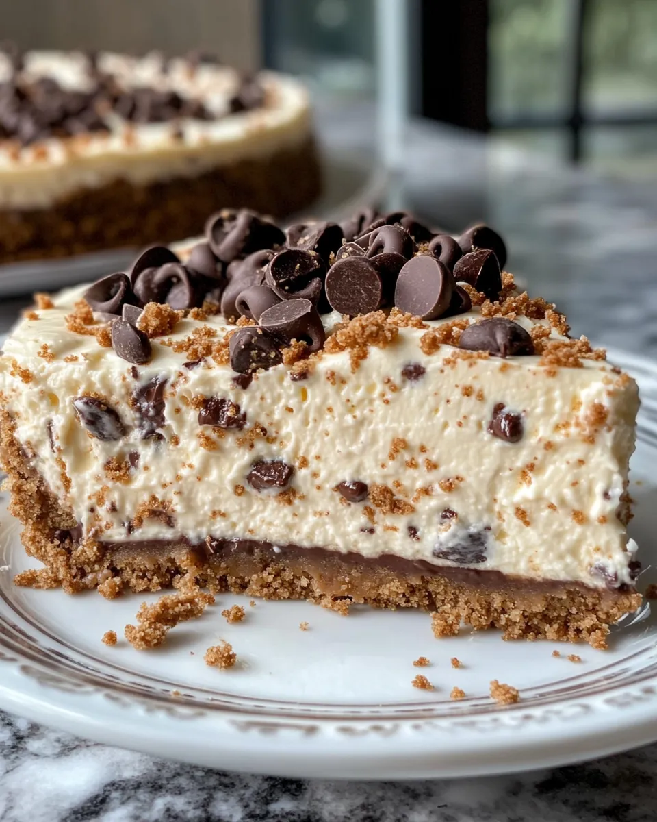 Easy No Bake Cookie Dough Cheesecake recipe photo