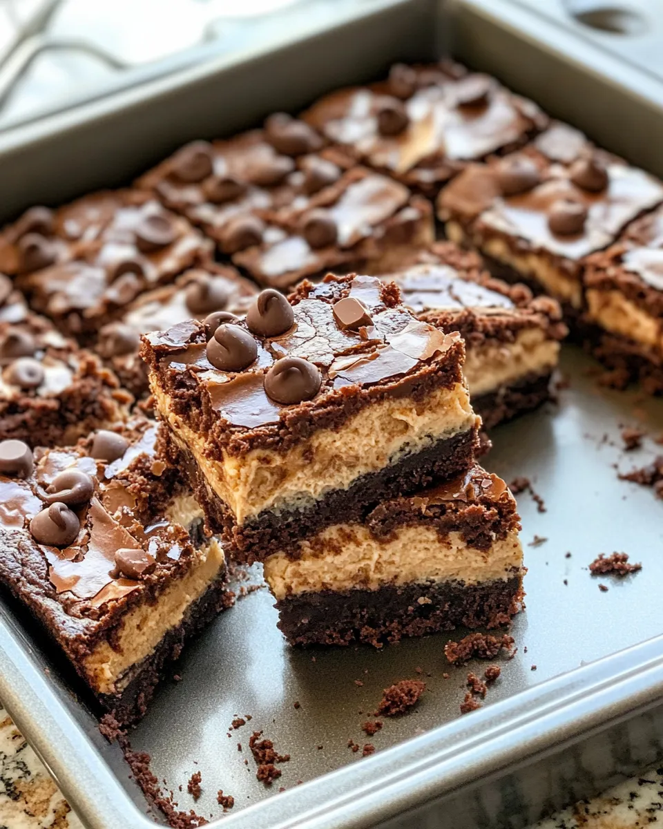Delicious Peanut Butter Cup Cheesecake Brownies photo