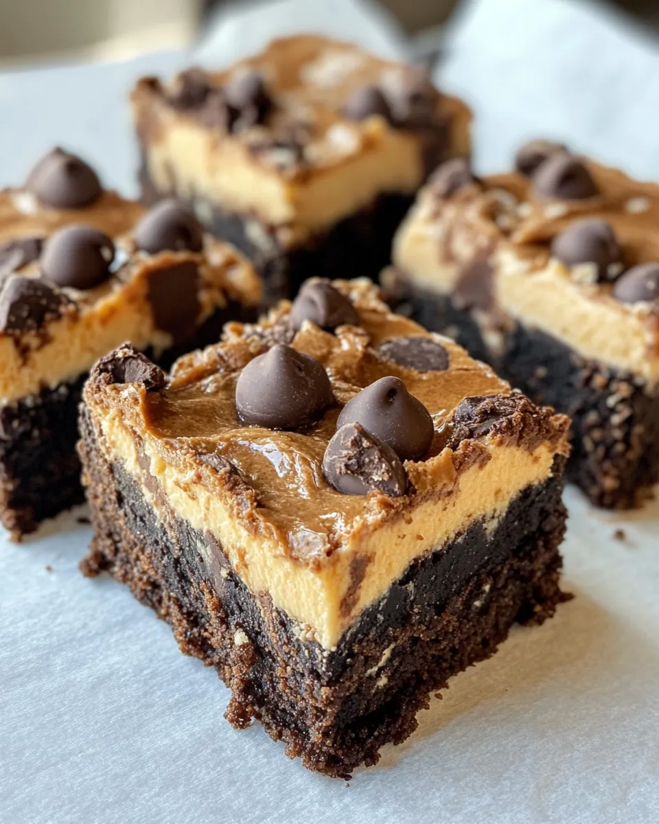 Homemade Peanut Butter Cup Cheesecake Brownies dish photo
