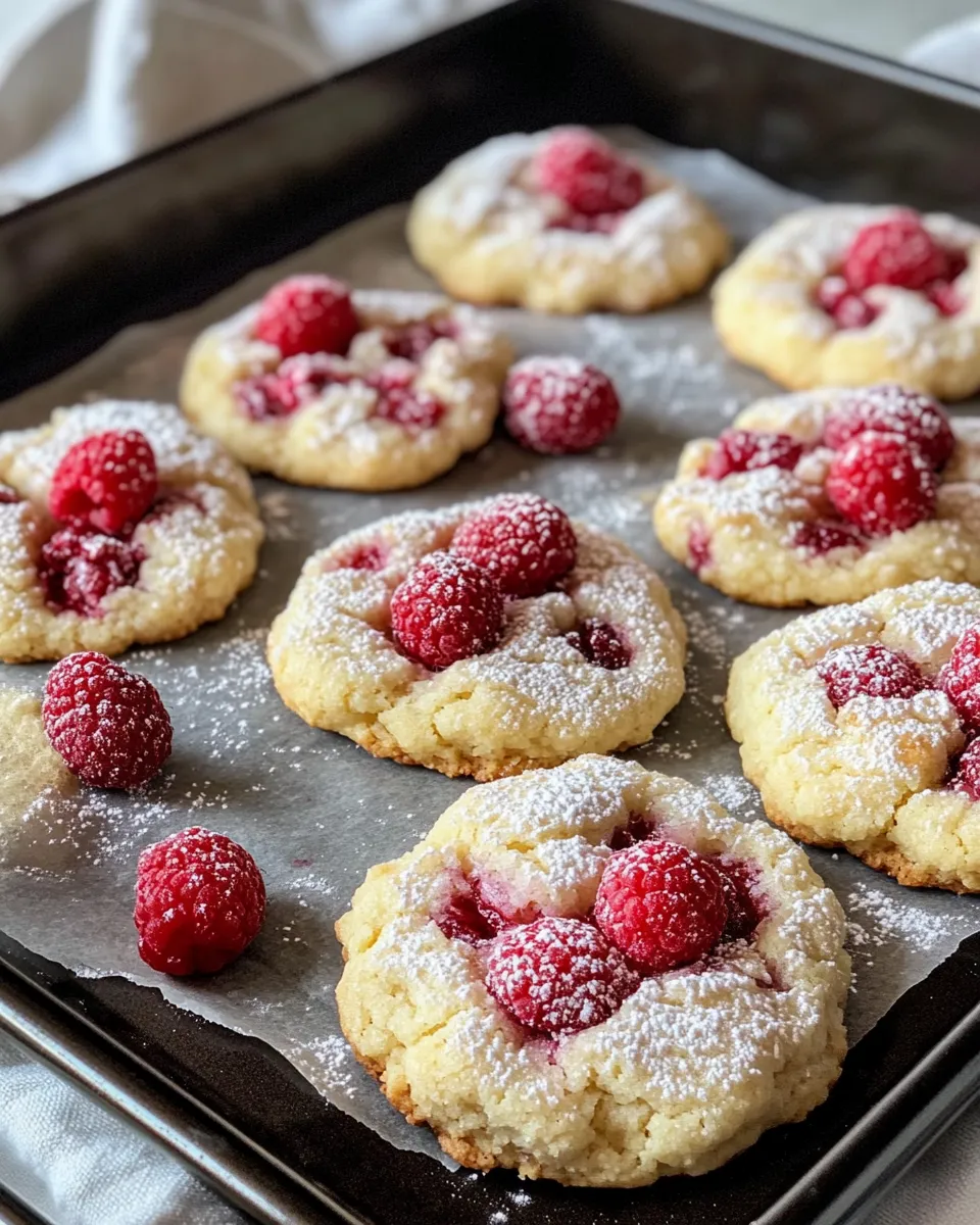 Homemade Raspberry Cheesecake Crinkle Cookies photo
