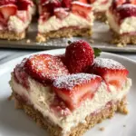 Homemade Strawberry Lemonade Cheesecake Bars photo