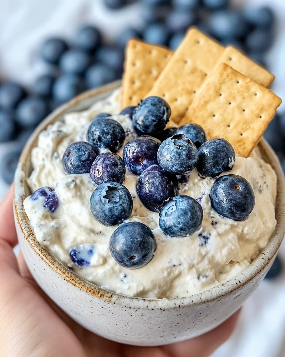 Classic White Chocolate Blueberry Cheesecake Dip image