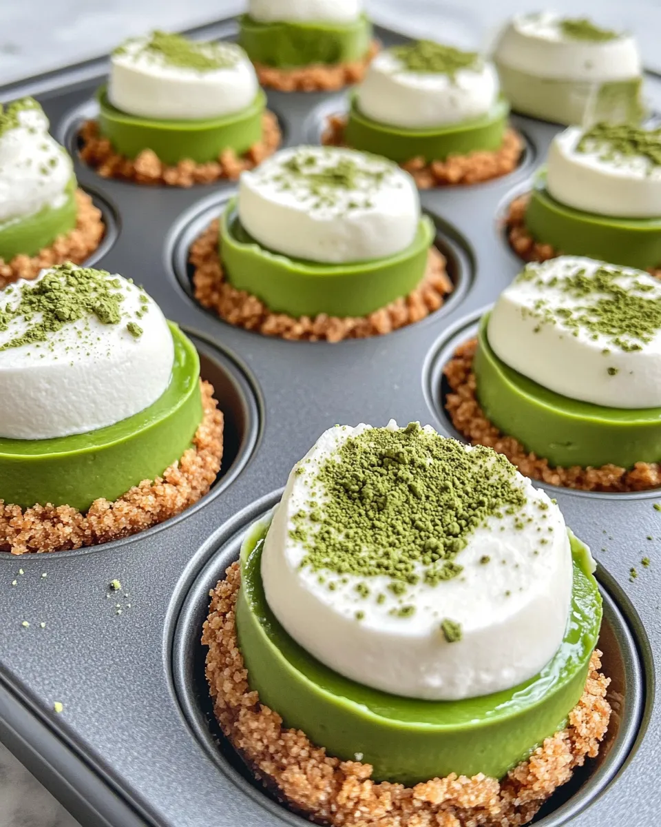 Homemade White Chocolate Matcha Cheesecake Bites dish photo