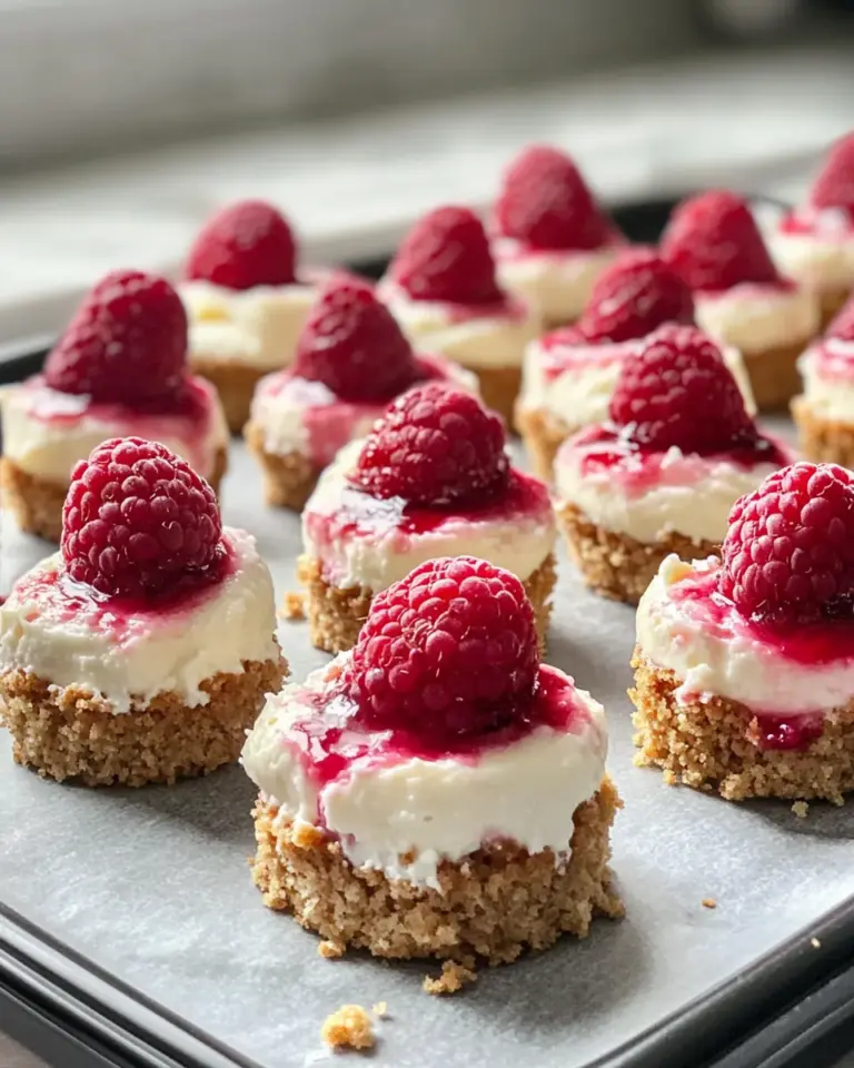 Homemade White Chocolate Raspberry Cheesecake Bites recipe photo
