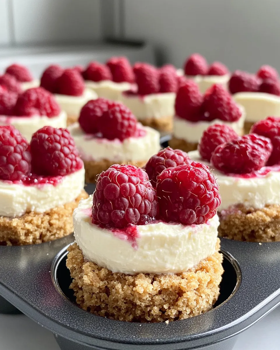 Classic White Chocolate Raspberry Cheesecake Bites dish photo