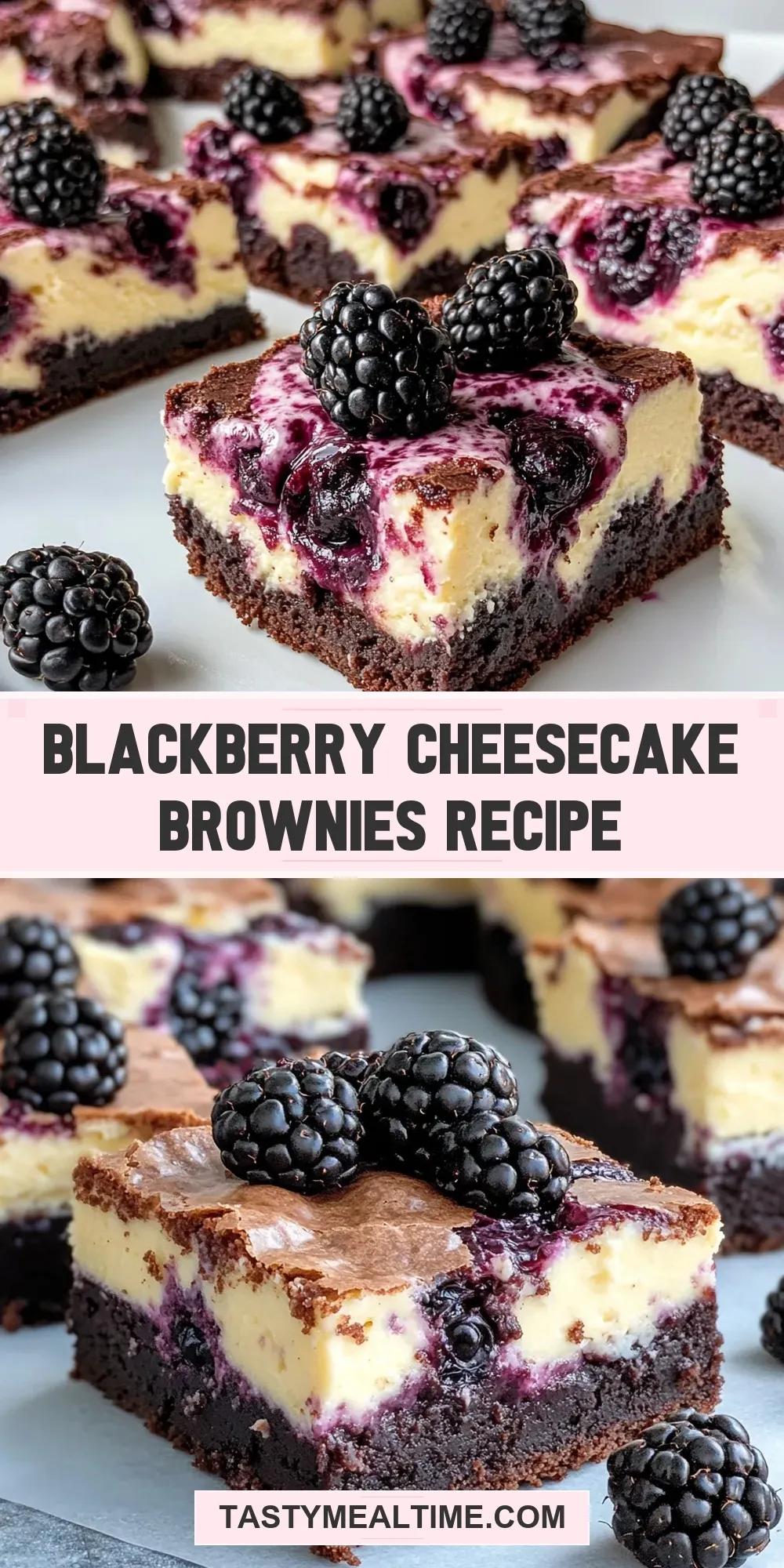 Blackberry Cheesecake Brownies Recipe