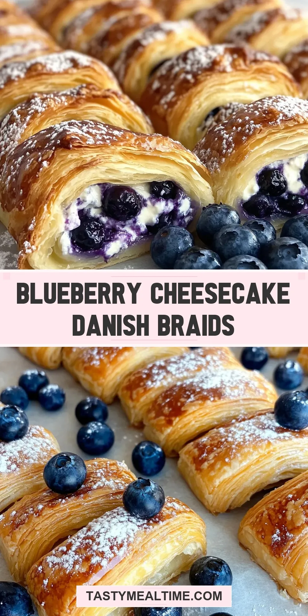 How To Make Healthy Blueberry Cheesecake Danish Braids