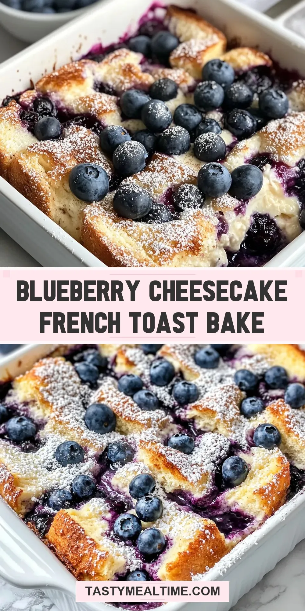 Easy Blueberry Cheesecake French Toast Bake Recipe