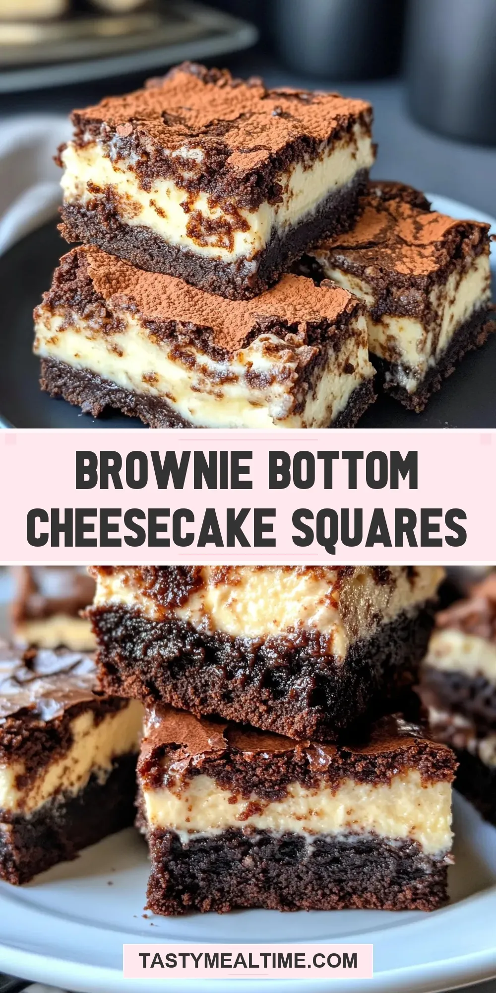 Brownie Bottom Cheesecake Squares Recipe