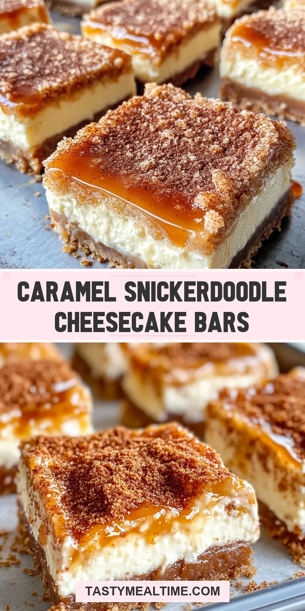 How To Make Ultimate Caramel Snickerdoodle Cheesecake Bars