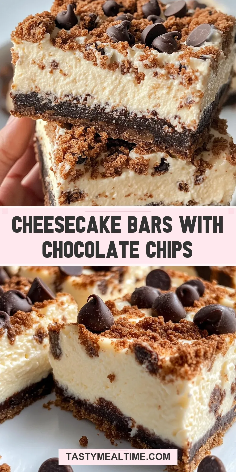 Cheesecake Bars With Chocolate Chips (Quick & Delicious)