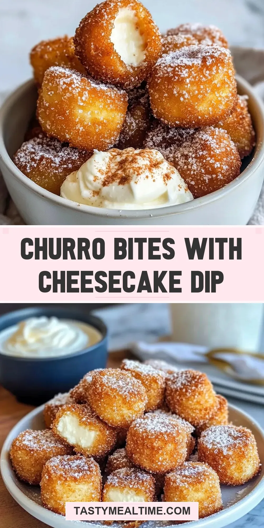 Churro Bites With Cheesecake Dip Recipe