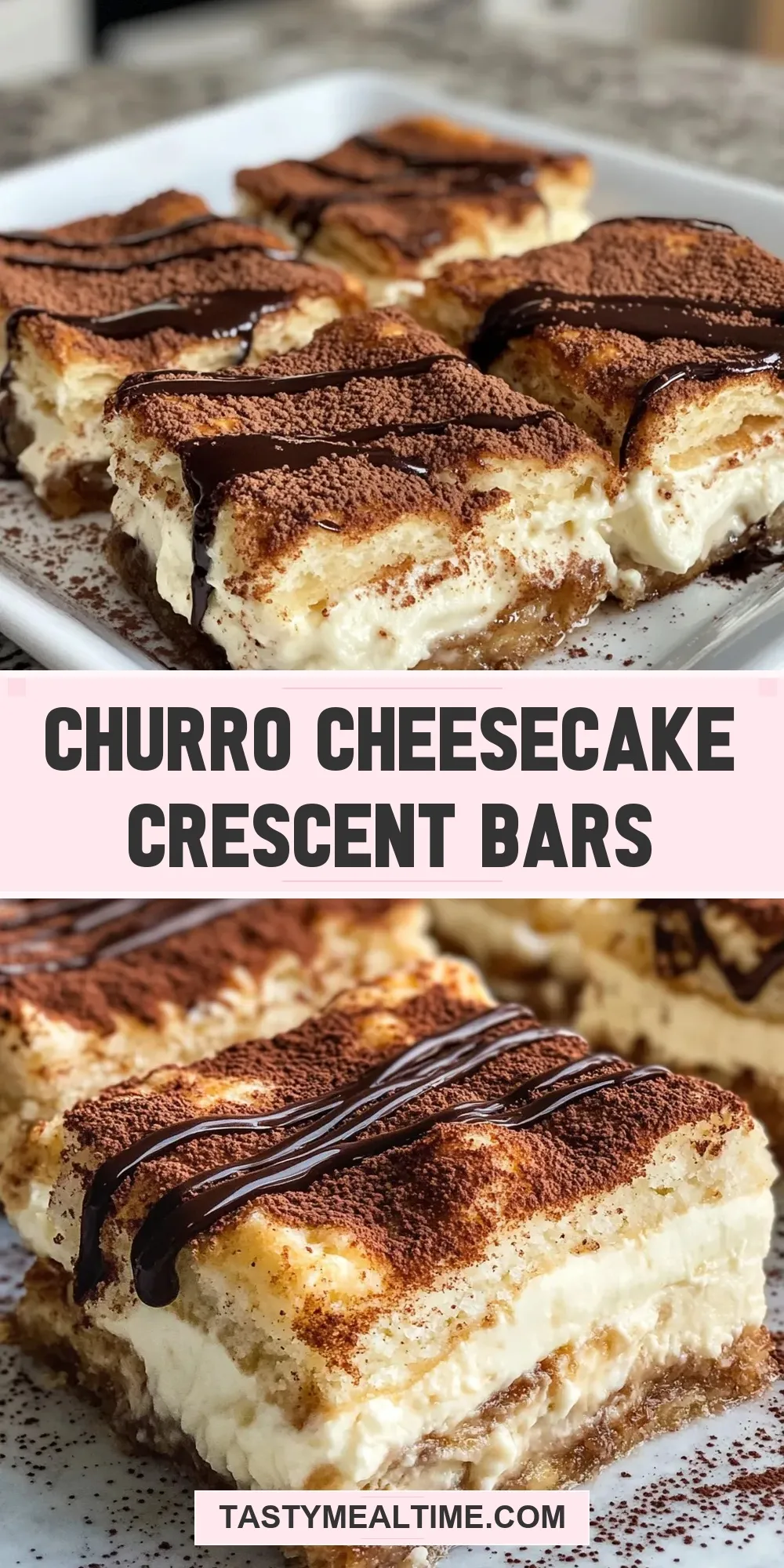 Churro Cheesecake Crescent Bars Recipe