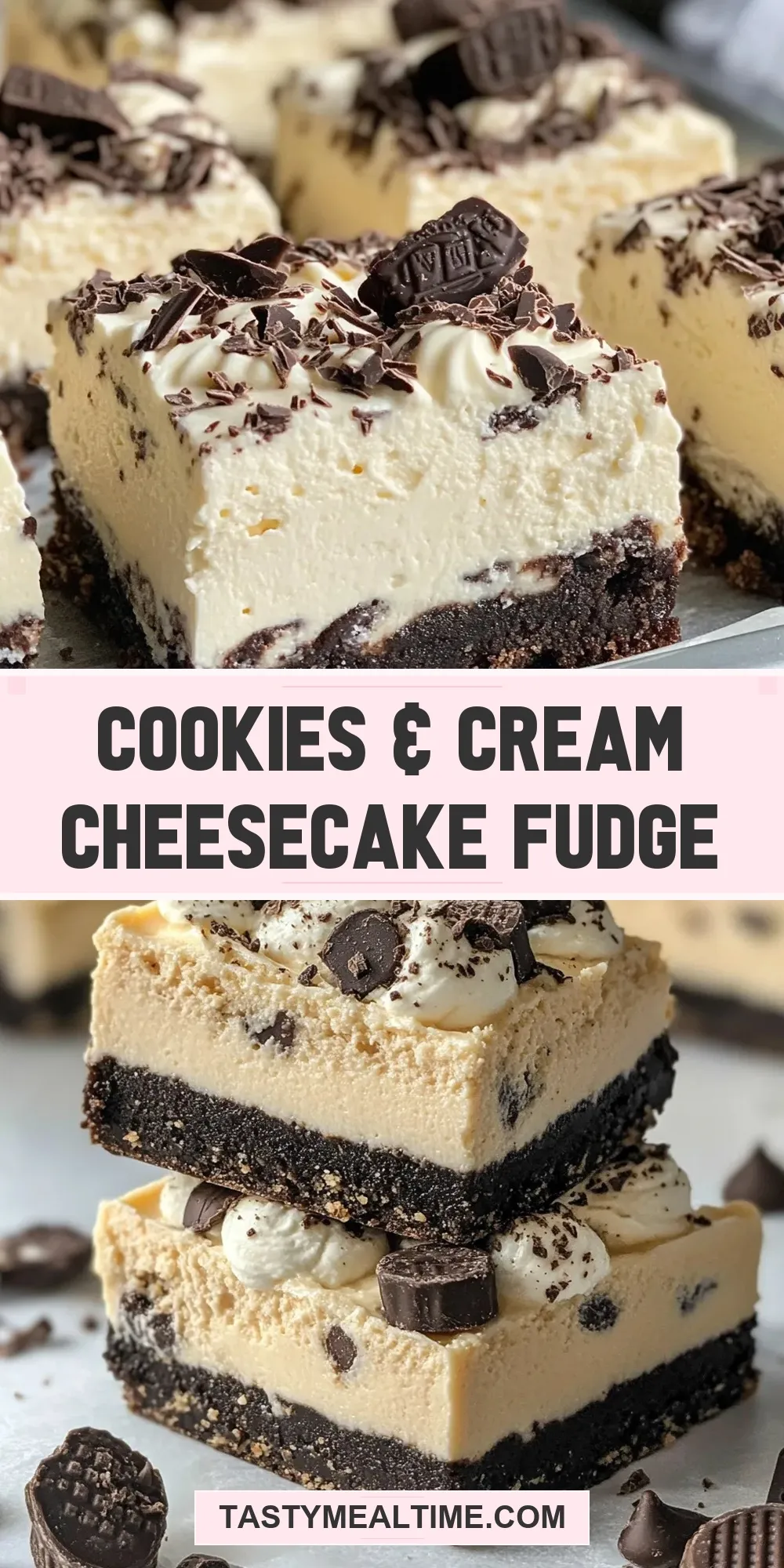 Easy Cookies & Cream Cheesecake Fudge Recipe