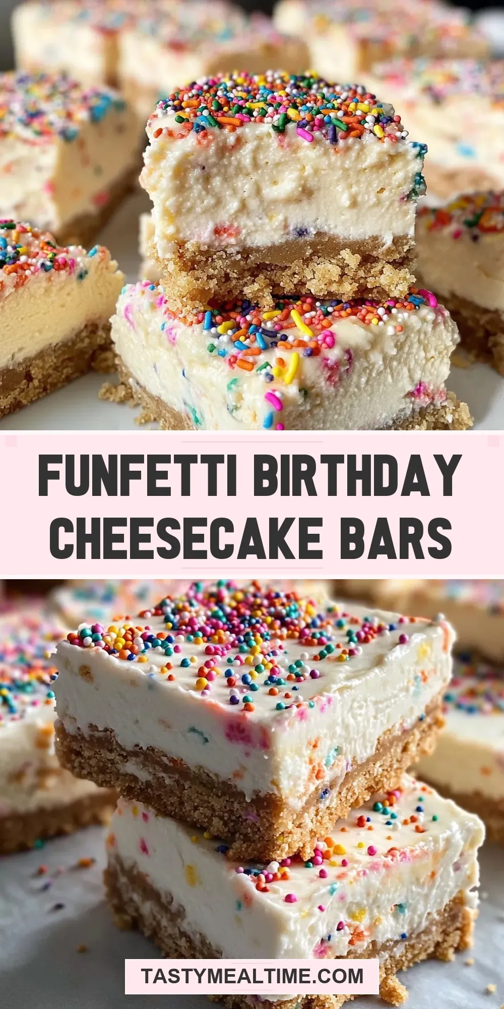 Perfect Funfetti Birthday Cheesecake Bars