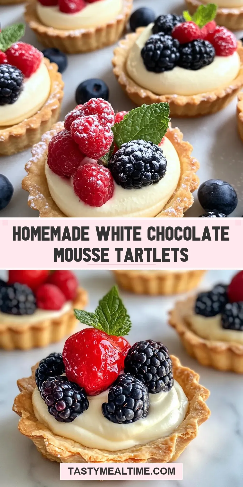 The Best Homemade White Chocolate Mousse Tartlets Ever