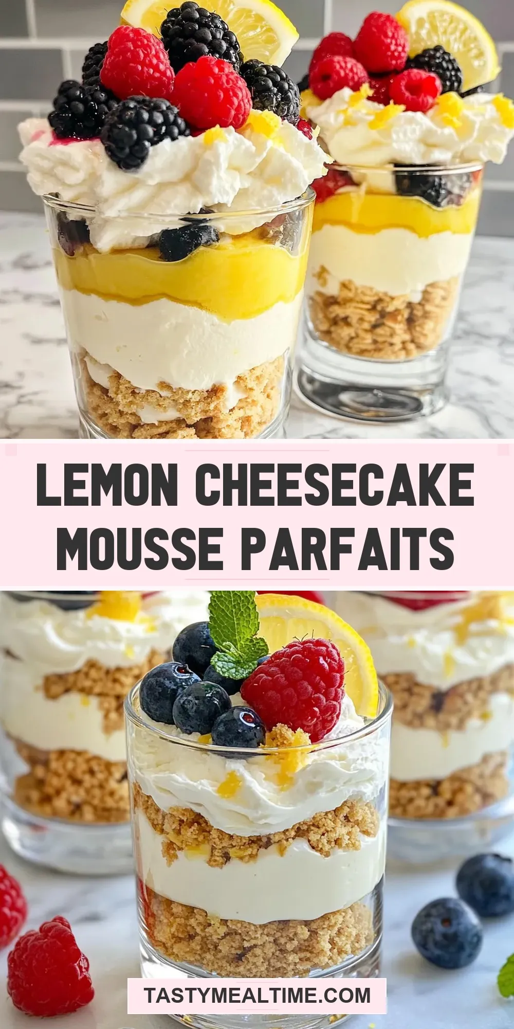 How To Make Homemade Lemon Cheesecake Mousse Parfaits