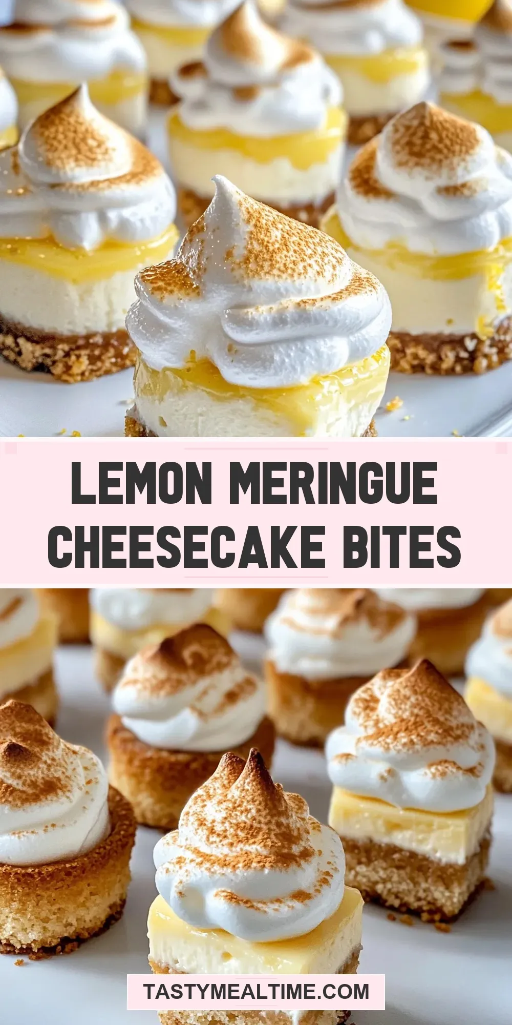 Delicious Lemon Meringue Cheesecake Bites