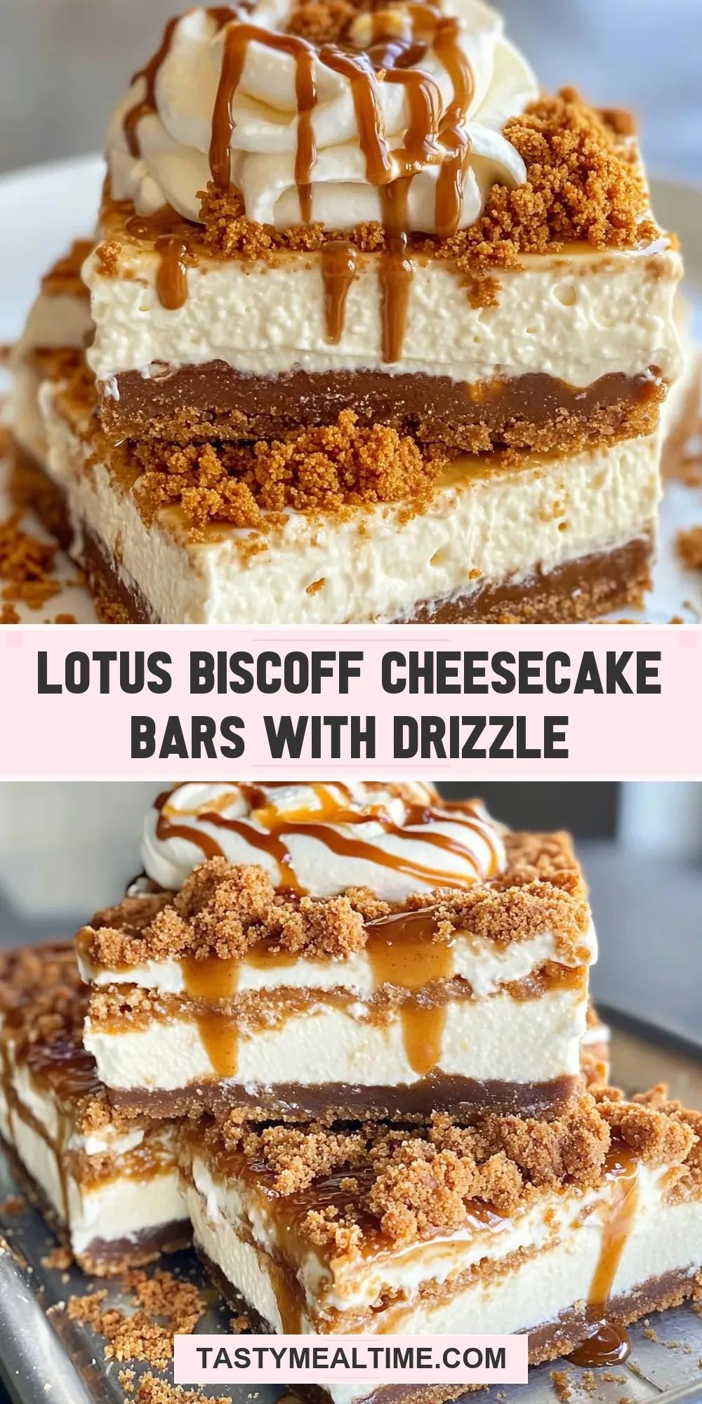 The Best Lotus Biscoff Cheesecake Bars With Drizzle Ever
