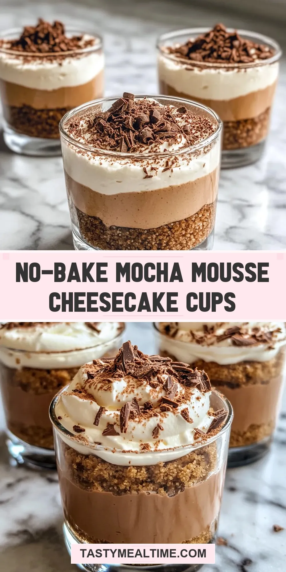 No-Bake Mocha Mousse Cheesecake Cups Recipe