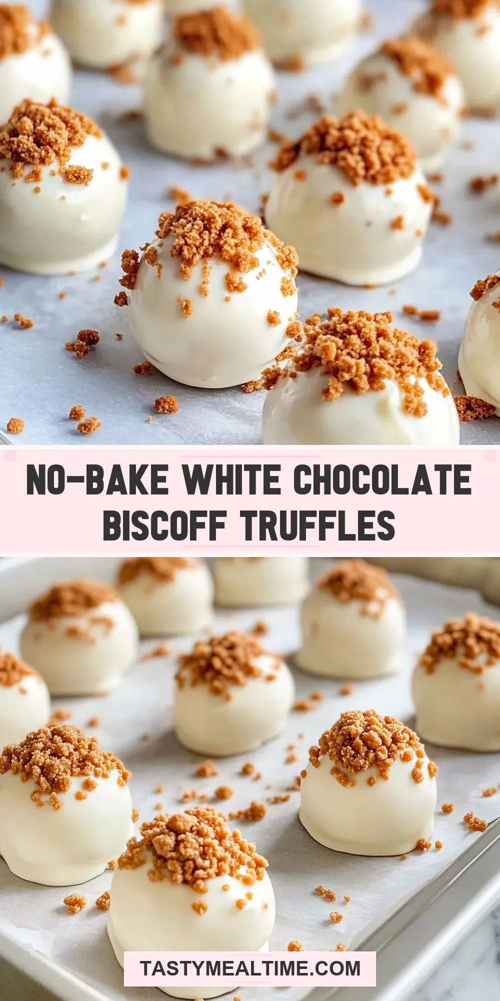 The Best No-Bake White Chocolate Biscoff Truffles Ever