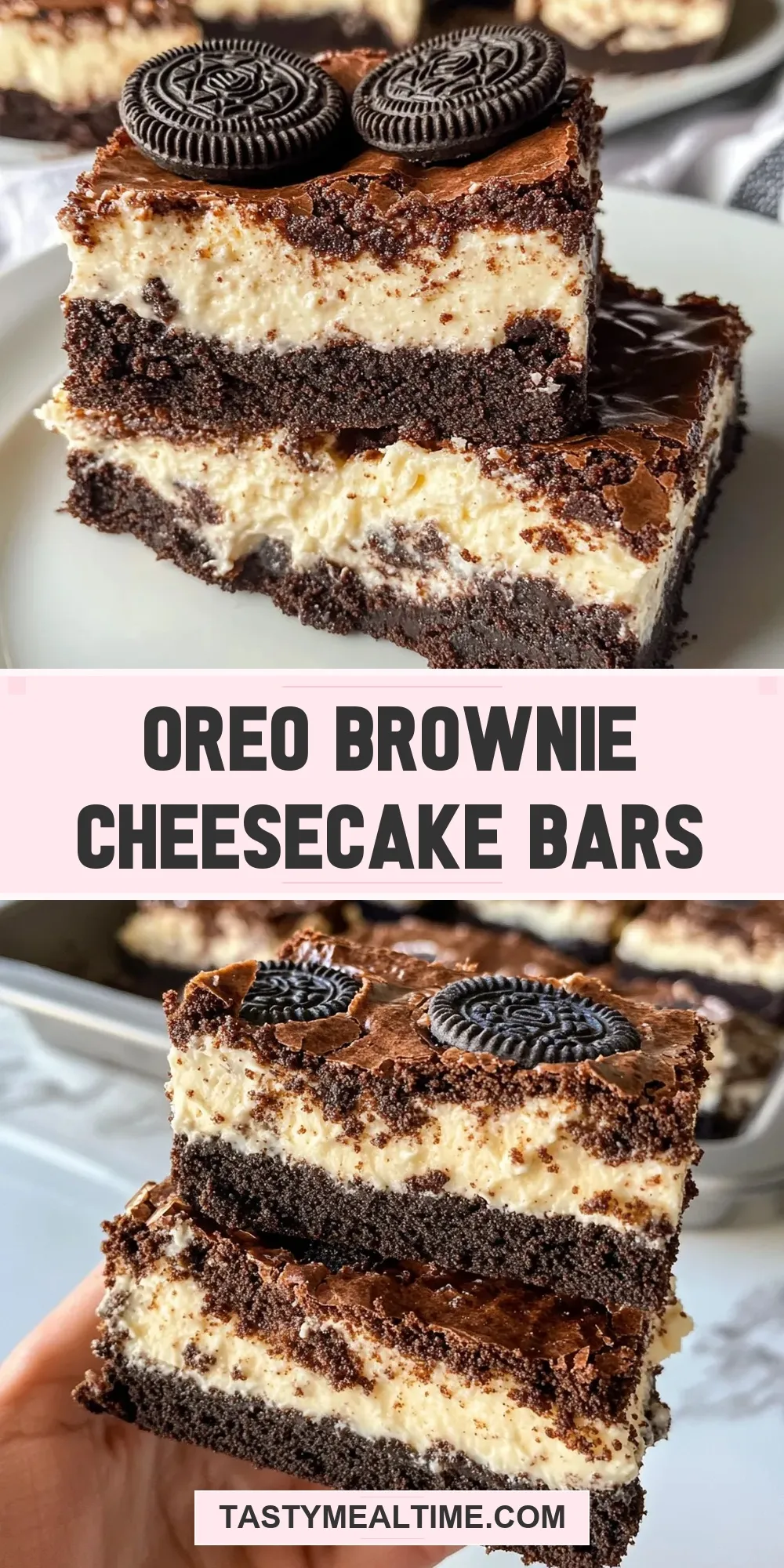 Oreo Brownie Cheesecake Bars Recipe
