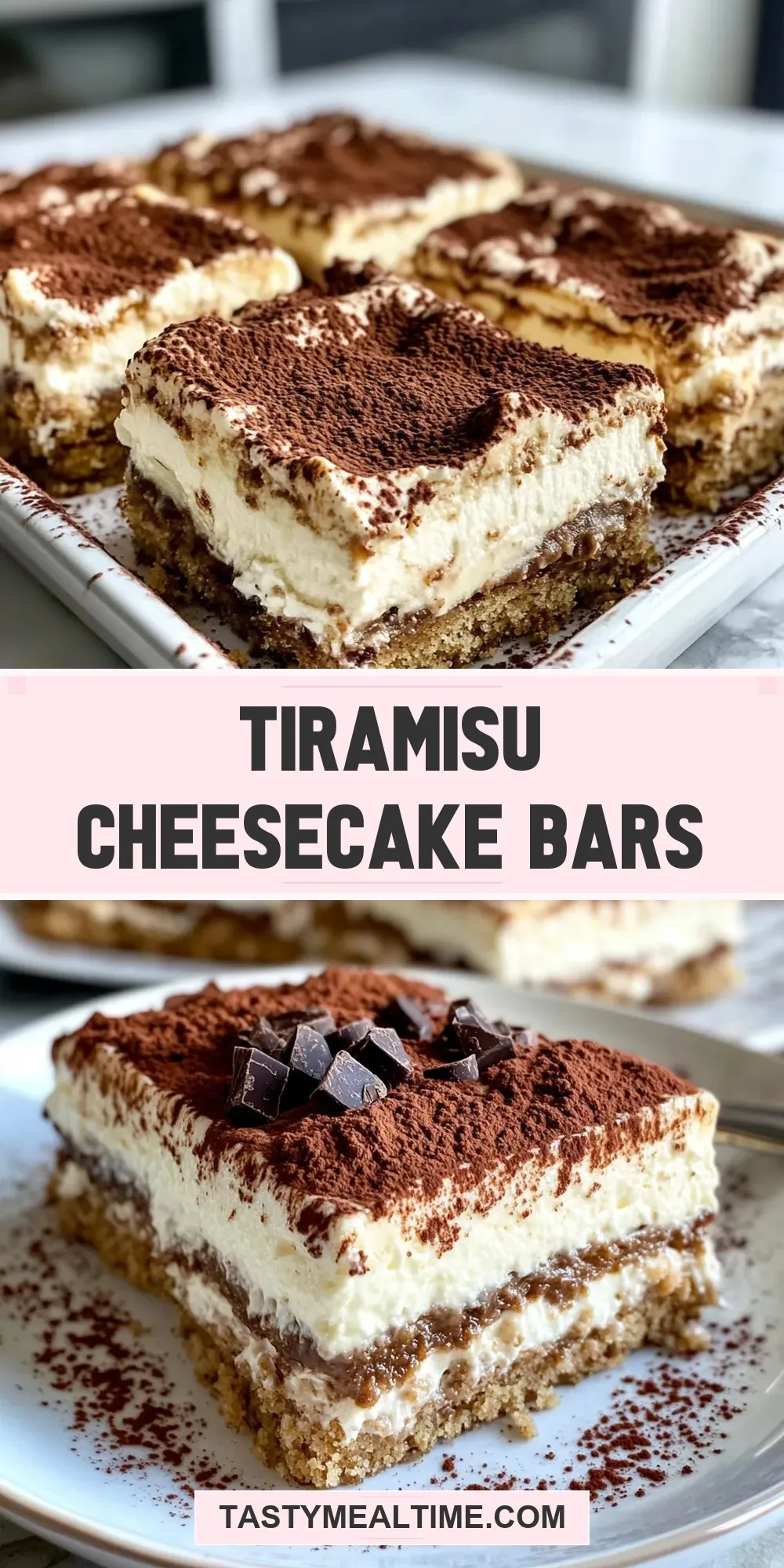 Tiramisu Cheesecake Bars Recipe