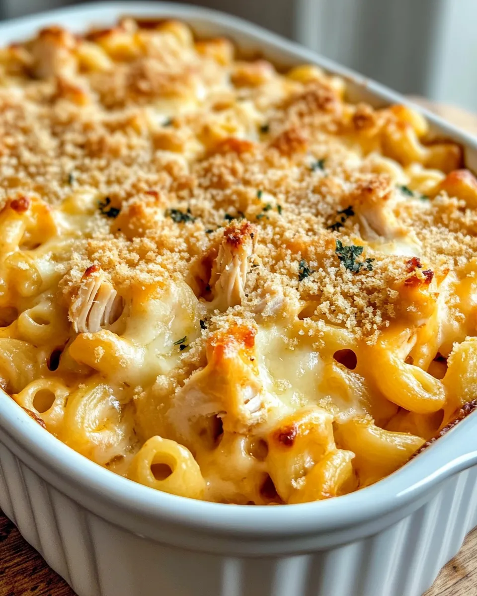 Classic BBQ Chicken Mac and Cheese dish photo