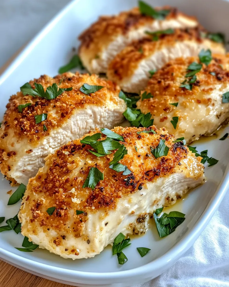 Easy Baked Chicken with Parmesan Crust recipe photo